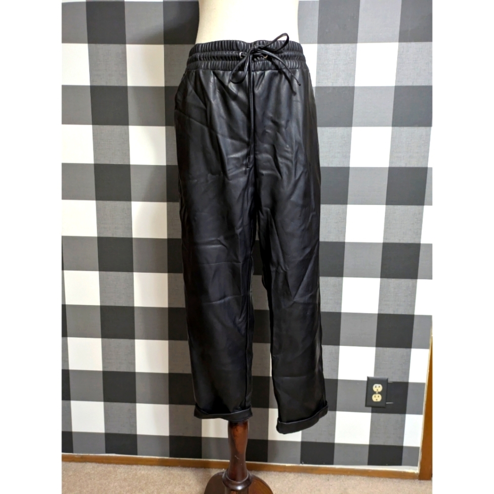 LOFT faux leather pants